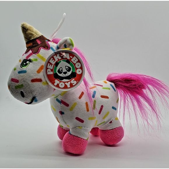 Peekaboo Toys 7" Sprinkles the Unicorn New with Tag! - Picture 2 of 5
